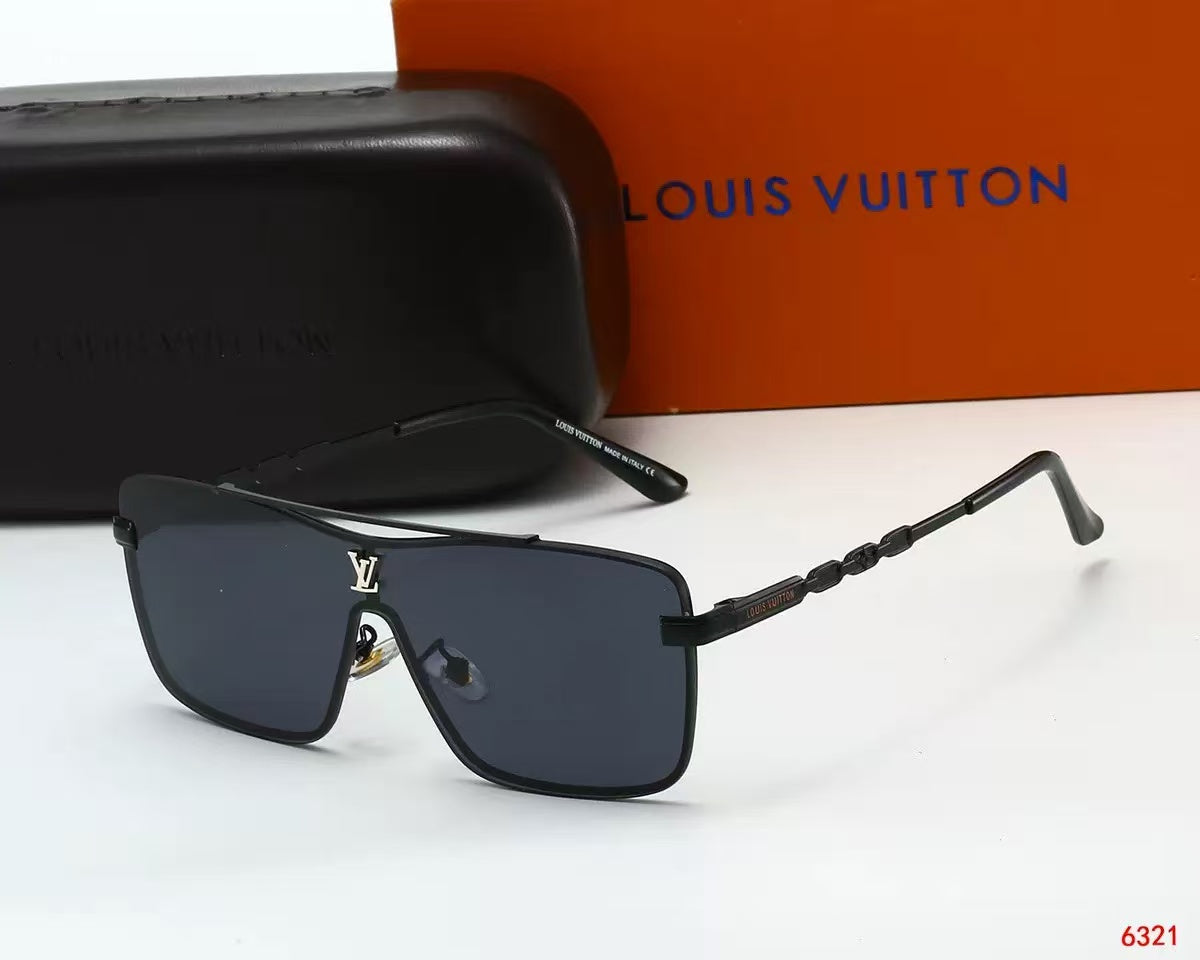 Louis vuitton Stylish oversized travel and vacation sunglasses 6321 Square