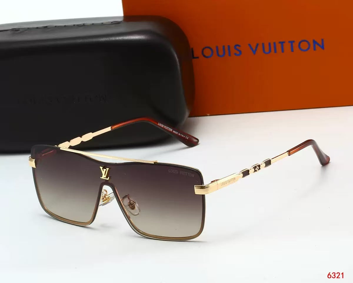 Louis vuitton Stylish oversized travel and vacation sunglasses 6321 Square