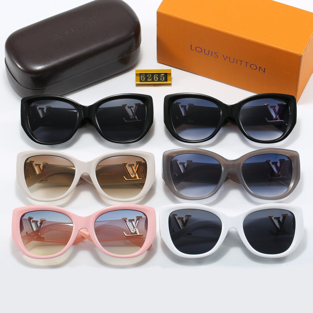 Louis vuitton Elegant Butterfly Bold Frame Sunglasses with Letter Detail (Model 6265) Butterfly