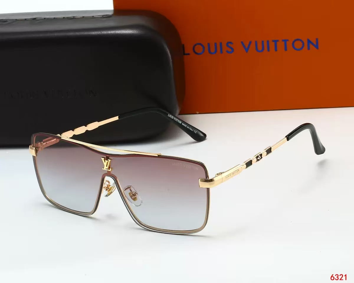 Louis vuitton Stylish oversized travel and vacation sunglasses 6321 Square