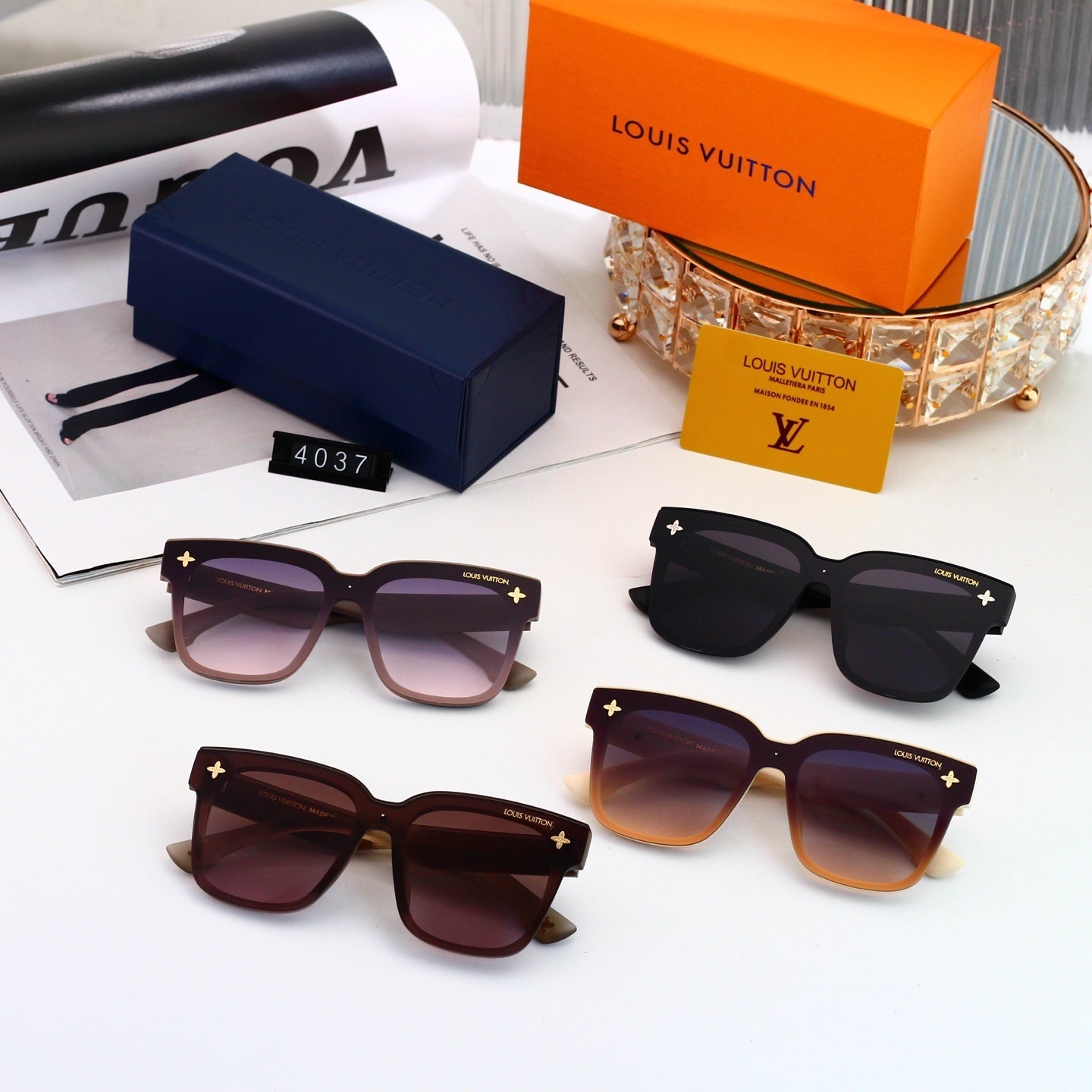 Louis vuitton Oversized Sunglasses with Monogram Temples 4037 Butterfly