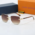 Louis vuitton Metal Plaque Rimless Sunglasses Mixed