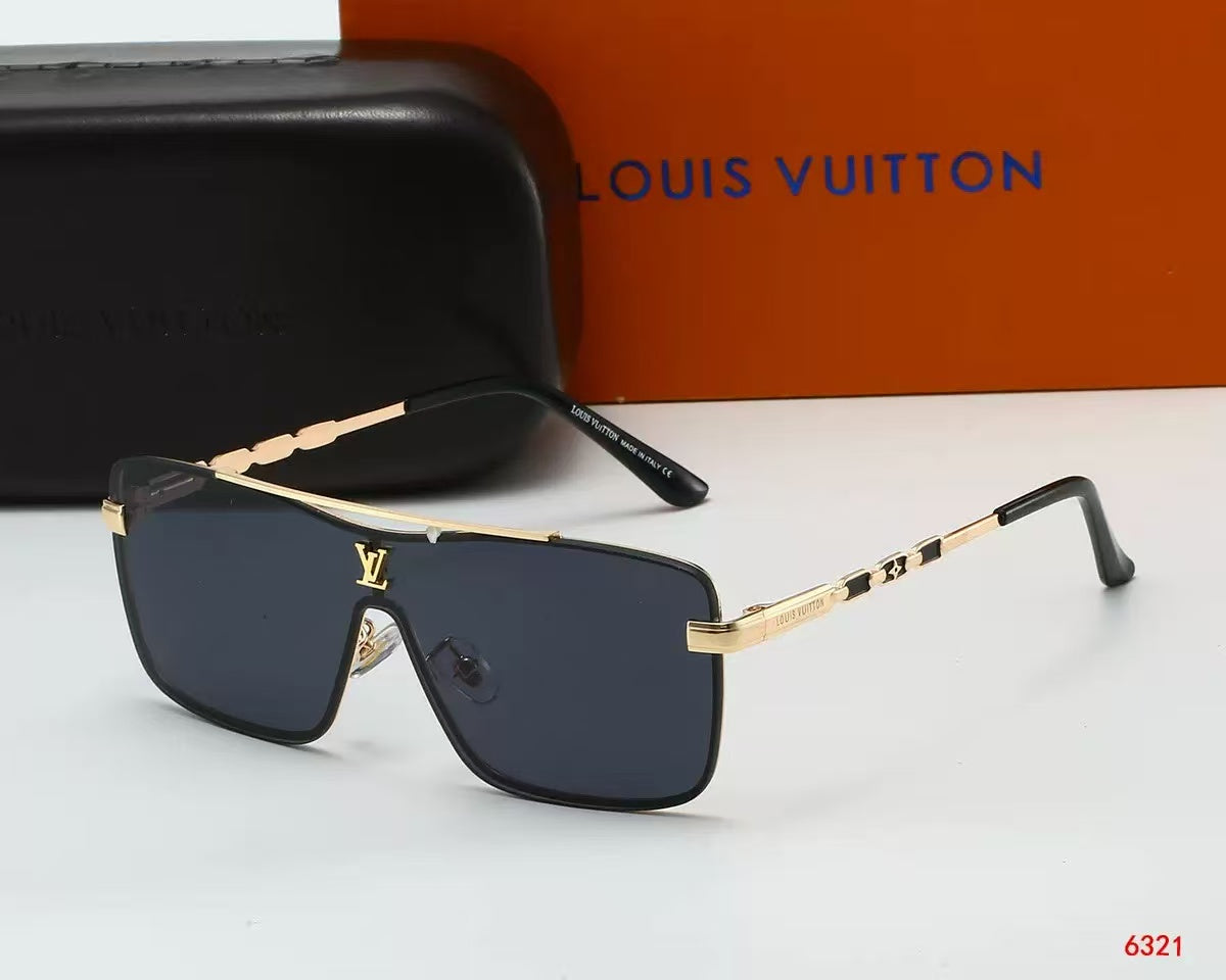 Louis vuitton Stylish oversized travel and vacation sunglasses 6321 Square