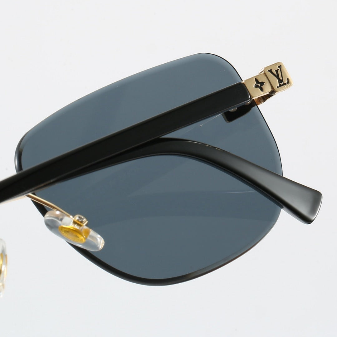 Louis vuitton Metal Plaque Rimless Sunglasses Mixed