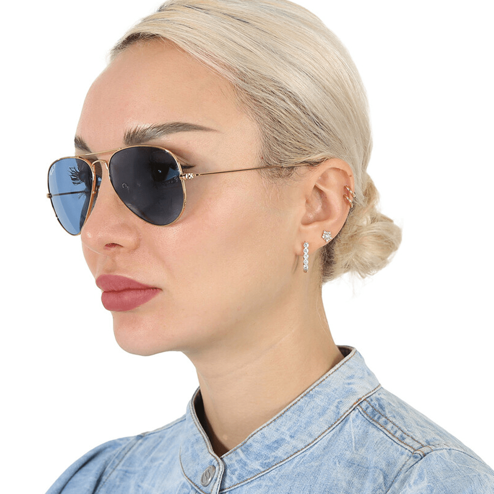 Ray-Ban Aviator RB3025 9196S2 58 Polarised Sunglasses Aviator
