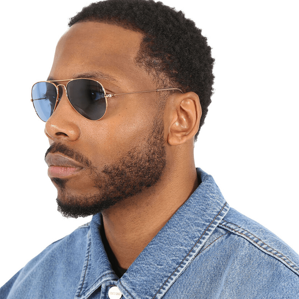 Ray-Ban Aviator RB3025 9196S2 58 Polarised Sunglasses Aviator